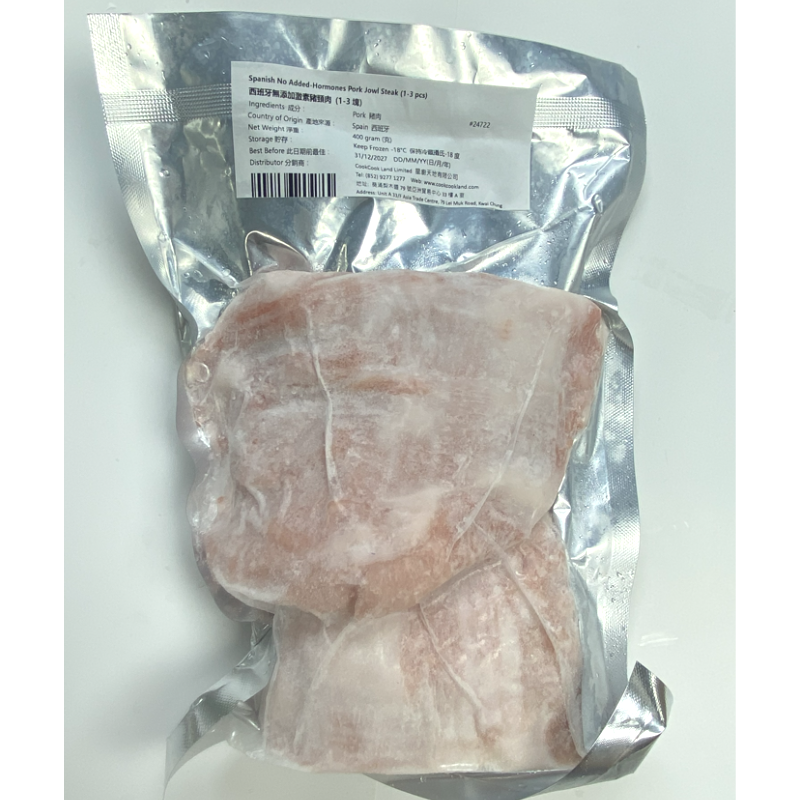 西班牙無添加激素豬頸肉 (1-3塊) 400g-3