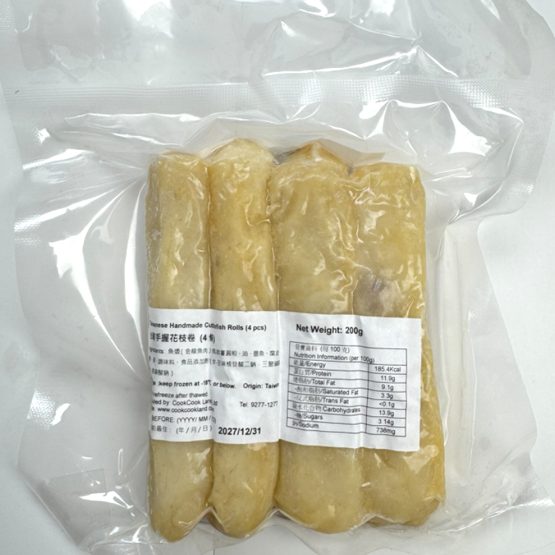 台灣手握花枝卷 (4條) 200g-2