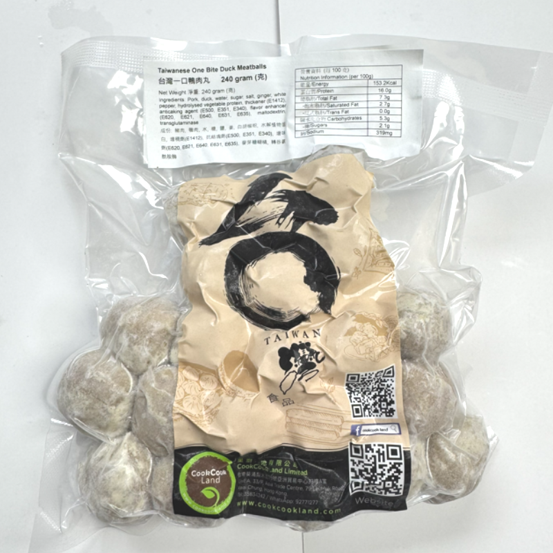 台灣一口鴨肉丸 (約15-20粒) 240g