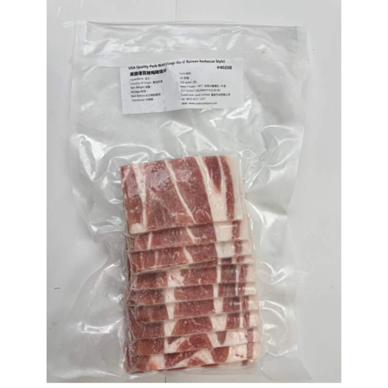美國優質豬梅韓燒片 250g-2