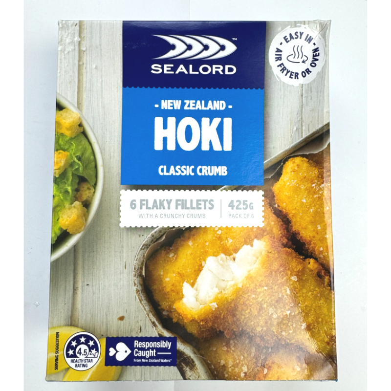 紐西蘭Sealord Hoki原味脆炸鱈魚柳 (6塊) 480g-2