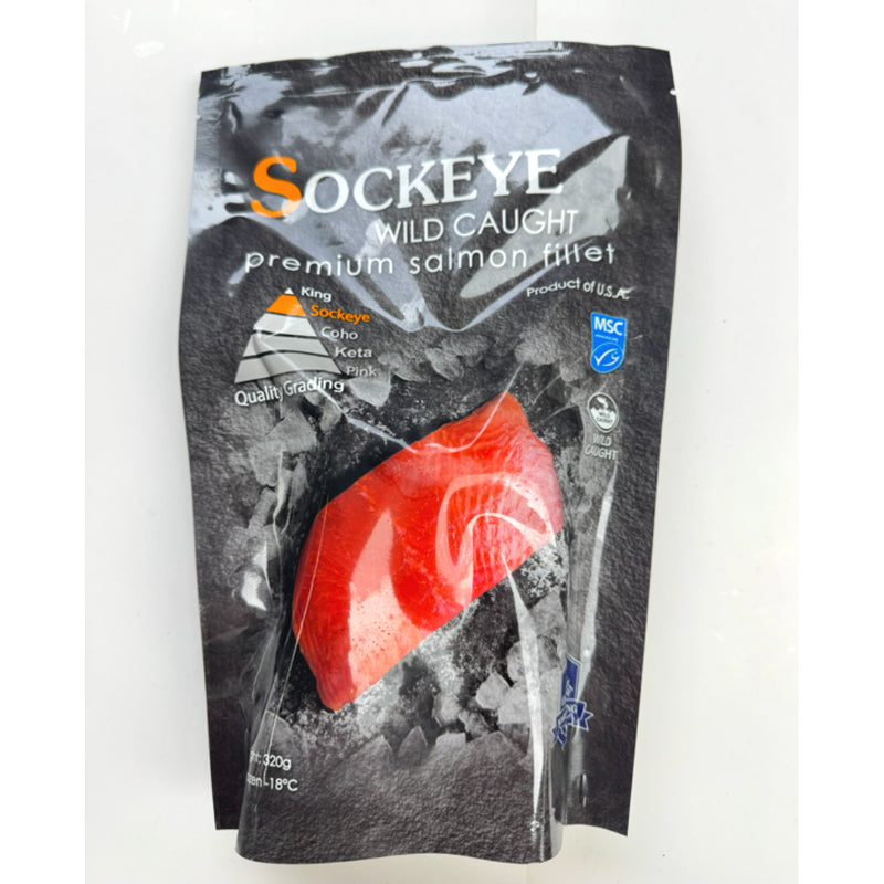 美國阿拉斯加野生紅鮭三文魚扒 (Sockeye) 320g-3