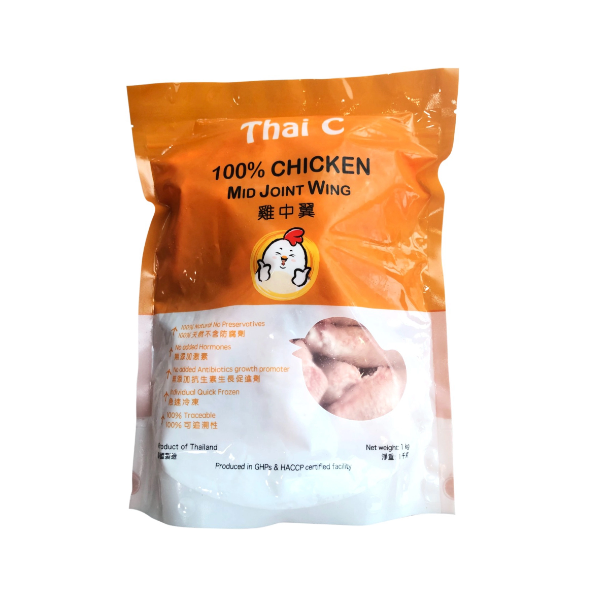 Thai C 泰國無激素雞中翼 @35g+ 1KG