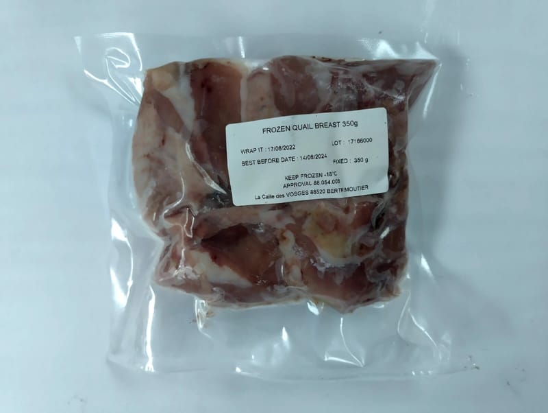 法國有皮鵪鶉胸 350g-4