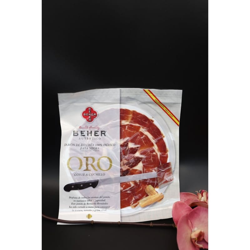 西班牙Beher 100% 伊比利亞黑毛豬(全橡果Bellota)手切火腿片90g-4