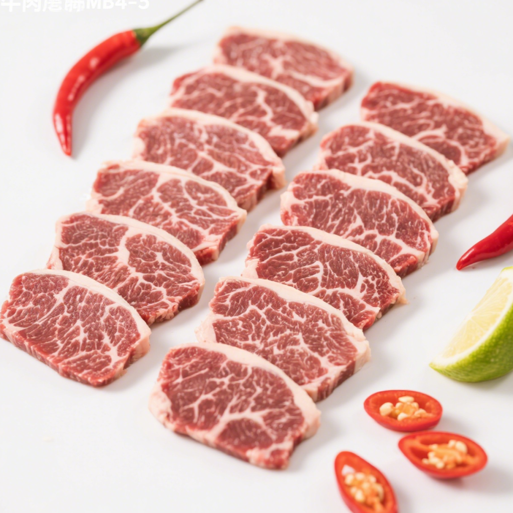 Australia AUSSIE KOBE Extreme F1 Wagyu MB4-5 Rib Eye Shabu Shabu Slices 227g (Frozen)-1