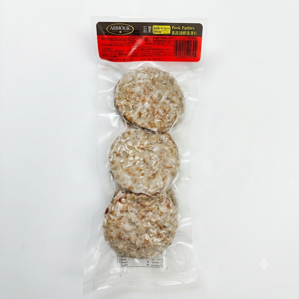 美國巨星豬柳漢堡扒 (6片) 170g