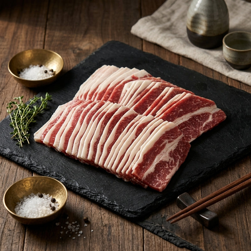 Frozen Snowflake Beef Slices for Korean BBQ, 500g/pack (USA)-1