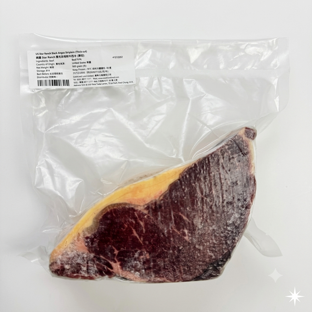 美國Star Ranch黑毛安格斯牛西冷 (厚切) 900克+-2