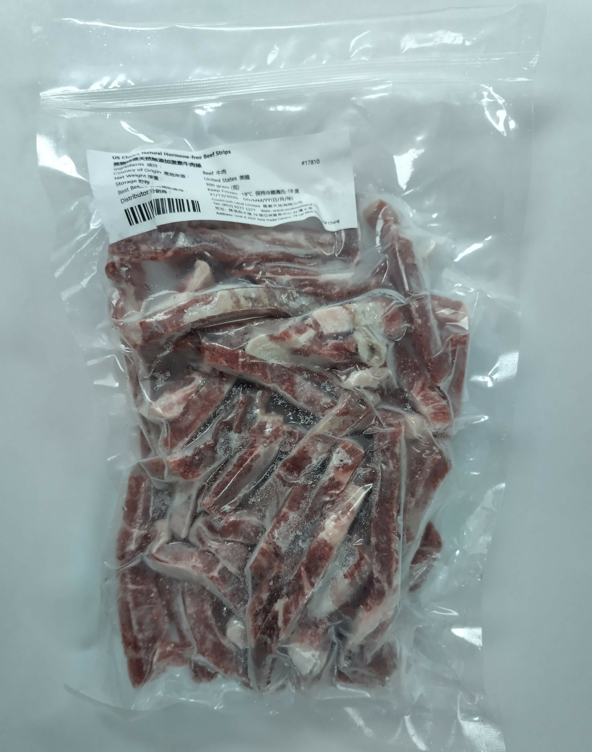 美國精選天然無添加激素牛肉絲 300g