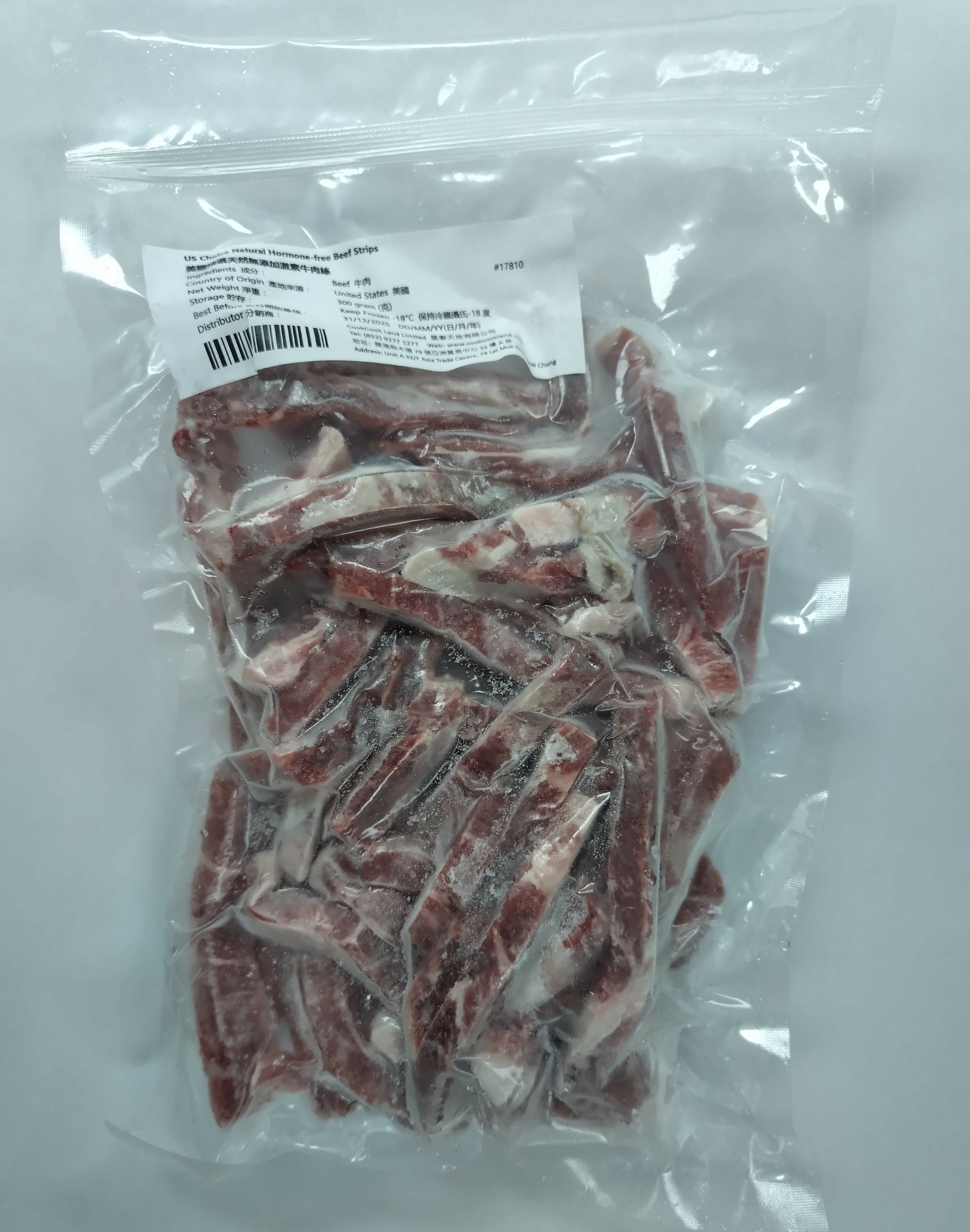 美國精選天然無添加激素牛肉絲 300g