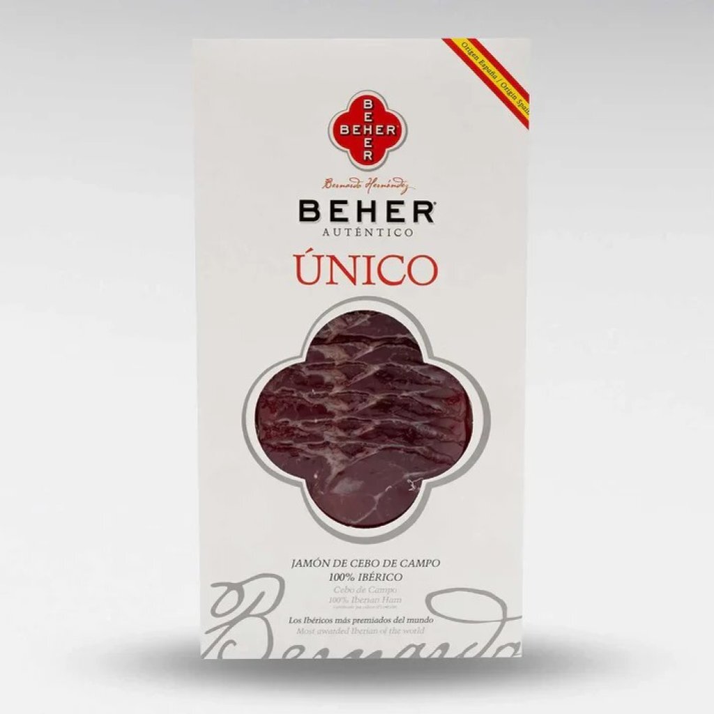 BEHER Spain Bellota 100% Iberico Machine-cut Ham Slices 90g