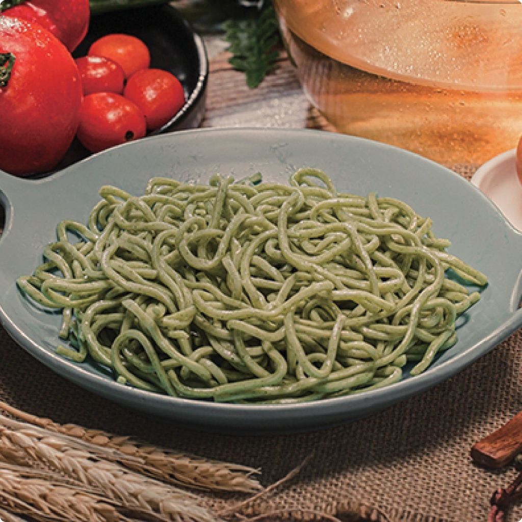 Taiwan Quick-Frozen Colored Fresh Noodles (Spinach) 150g/pack