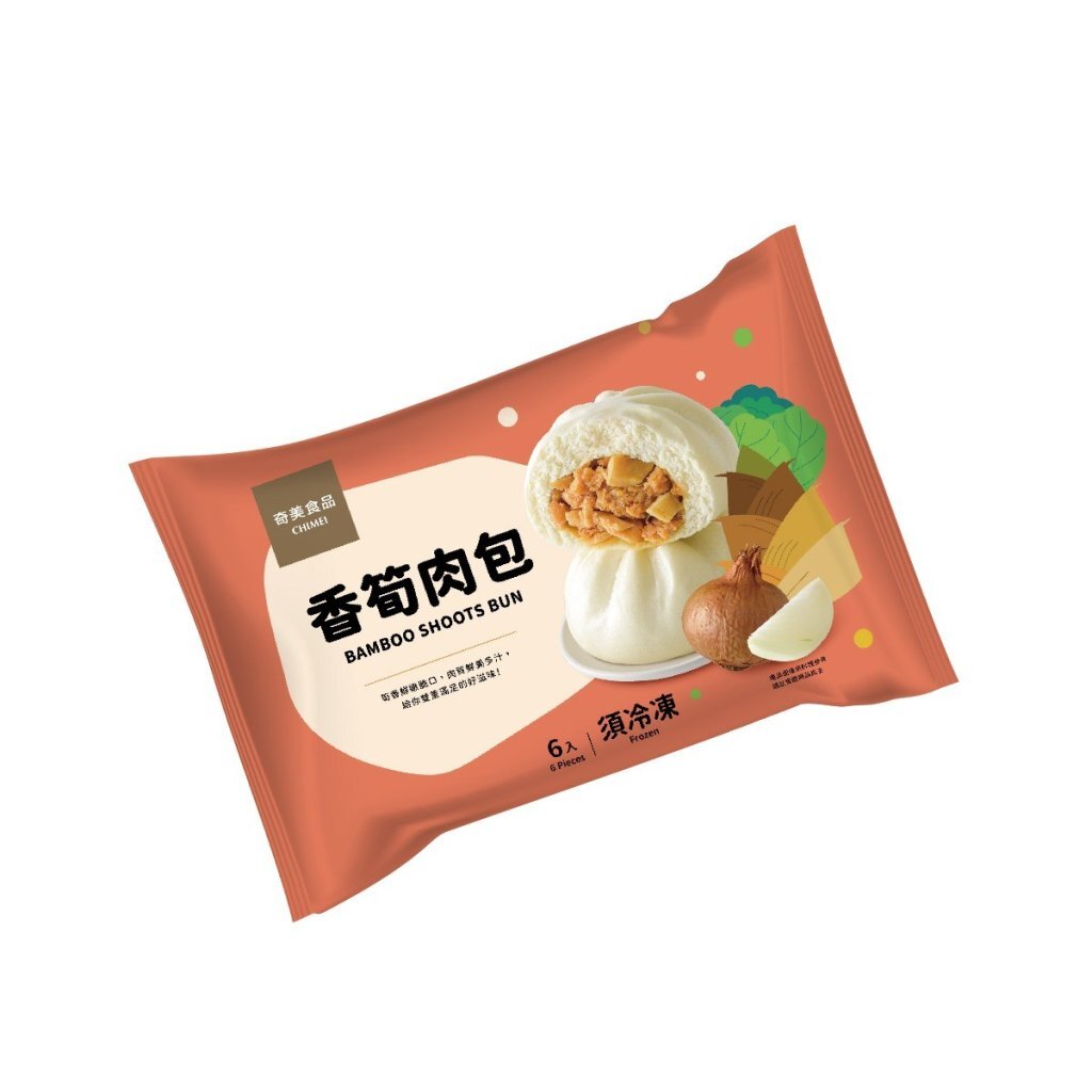 Chimei Taiwan Bamboo Shoot and Pork Buns 390g/pack（6pc）