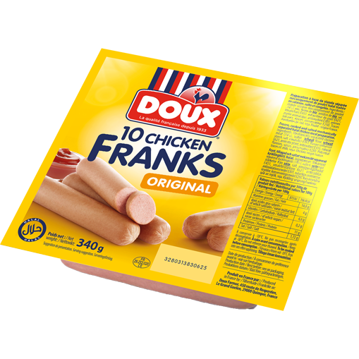 【2 Packs】French Chicken Franks (Original Flavor) (340g x 2) 680g