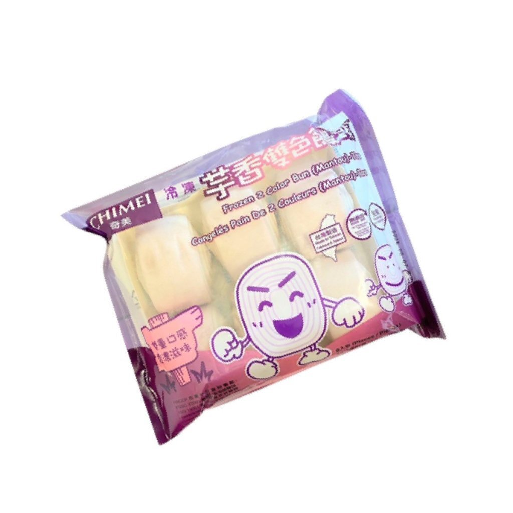 Chimei Taiwan Taro Flavored Two-Tone Steamed Buns 480g/pack（6pc）
